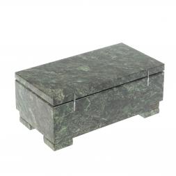 Шкатулка для денег &amp;quot;Купюра&amp;quot; с зеркалом змеевик 18,5х9,5х6,5 см