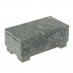 Шкатулка для денег &amp;quot;Купюра&amp;quot; с зеркалом змеевик 18,5х9,5х6,5 см