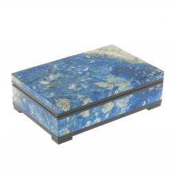 Шкатулка из иркутского лазурита 14,5х10х4,5 см