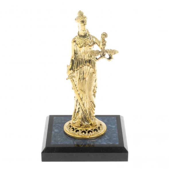 Статуэтка &amp;quot;Фемида&amp;quot;  на подставке из лазурита 129524