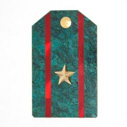 Сувенирный магнит &amp;quot;Погон Майор ВС&amp;quot; камень змеевик