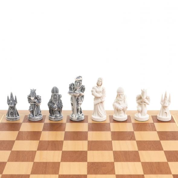 Шахматный ларец &amp;quot;Средневековье&amp;quot; доска бук 43,5х43,5 см 123763