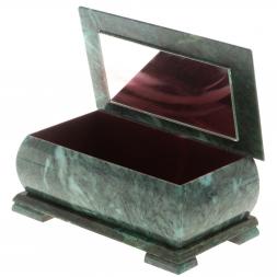 Шкатулка &amp;quot;Хозяйка медной горы&amp;quot; змеевик 25х13,5х11 см