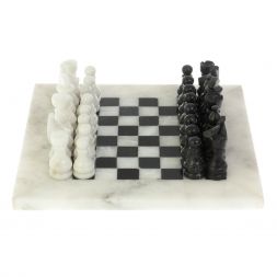 Шахматы "Сувенирные" доска 20х20 см мрамор