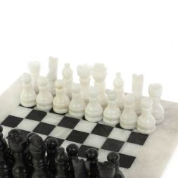 Шахматы "Сувенирные" доска 20х20 см мрамор