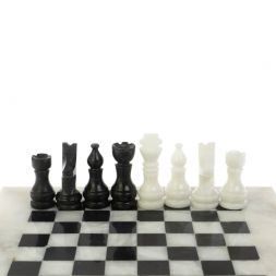 Шахматы "Сувенирные" доска 20х20 см мрамор