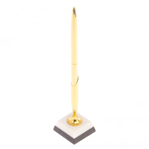 Подставка под ручку из белого мрамора 5х5х22 см 126091