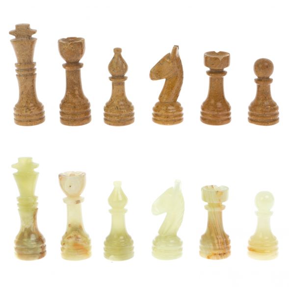 Шахматы &amp;quot;Статус&amp;quot; доска 30х30 см ракушечник оникс 128648