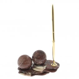 Композиция &amp;quot;Два шара&amp;quot; из креноида с ручкой