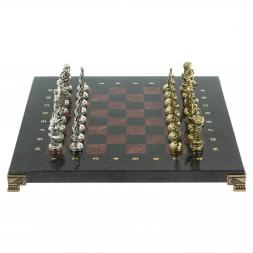 Шахматы настольные &amp;quot;Рыцари&amp;quot; 28х28 см из камня лемезит