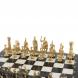 Шахматы с фигурами из бронзы &amp;quot;Римские&amp;quot; доска мрамор долерит 37х37 см 129725