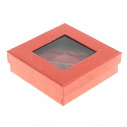 Карманное зеркальце круглое с родонитом цвет серебро