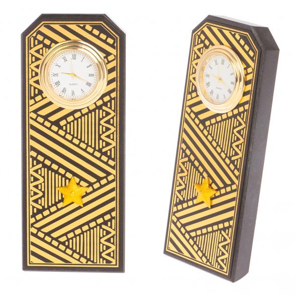 Часы подарочные &amp;quot;Погон генерал&amp;quot; цвет золото камень змеевик 113529