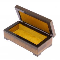 Шкатулка из камня тигровый глаз 12х6х4 см