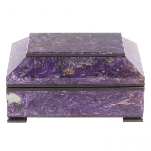 Ларец из чароита 12,5х9х5 см 126027