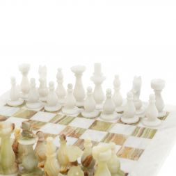 Шахматы из оникса &amp;quot;Стандарт&amp;quot; доска 30х30 см люкс оникс мрамор