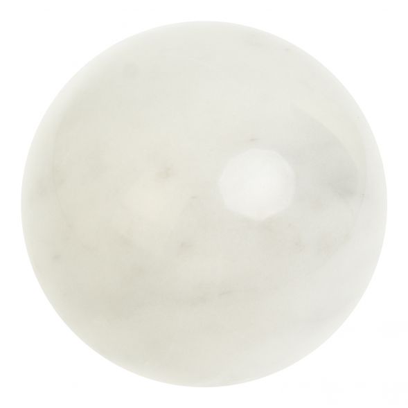 Шар из белого мрамора 9 см 127564