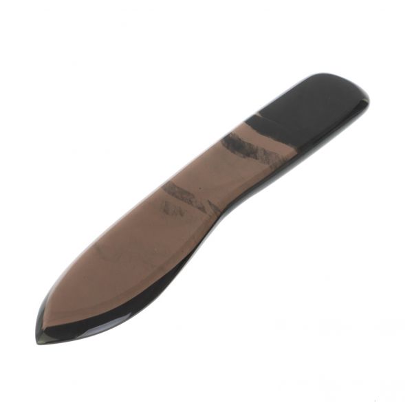 Нож каменный из черного обсидиана 128723