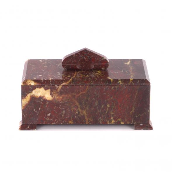 Шкатулка яшма уральская 21х12х12 см 121364