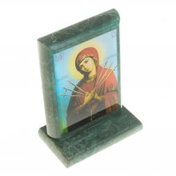 Икона &amp;quot;Семистрельная&amp;quot; змеевик 8х4х9,5 см