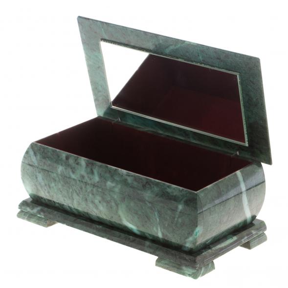 Шкатулка &amp;quot;Хозяйка медной горы и Данила мастер&amp;quot; змеевик 25х13,5х11 см 124667