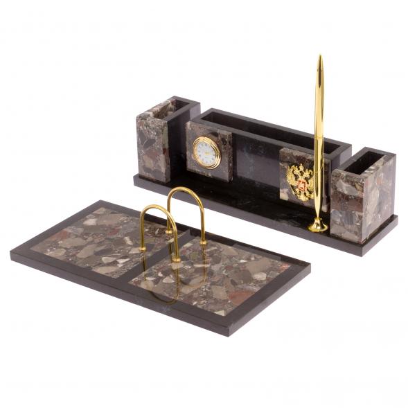 Настольный набор &amp;quot;Люкс&amp;quot; из конгломерата 126092