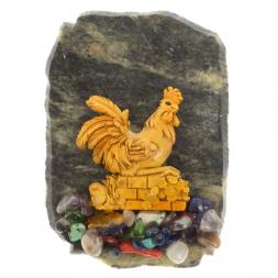 Магнит &amp;quot;Петух на стене&amp;quot; змеевик