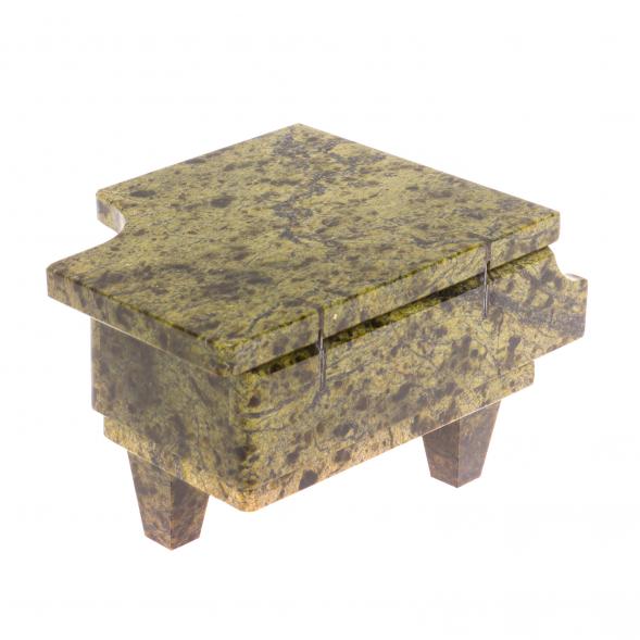 Шкатулка &amp;quot;Рояль&amp;quot; из змеевика 10х14х8 см 126777