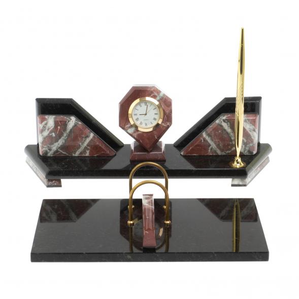 Настольный набор из камня &amp;quot;Эталон&amp;quot; креноид 127007