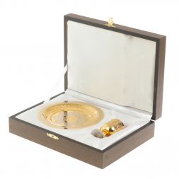 Водочный набор &amp;quot;На посошок&amp;quot; рюмка с тарелкой 40 мл Златоуст