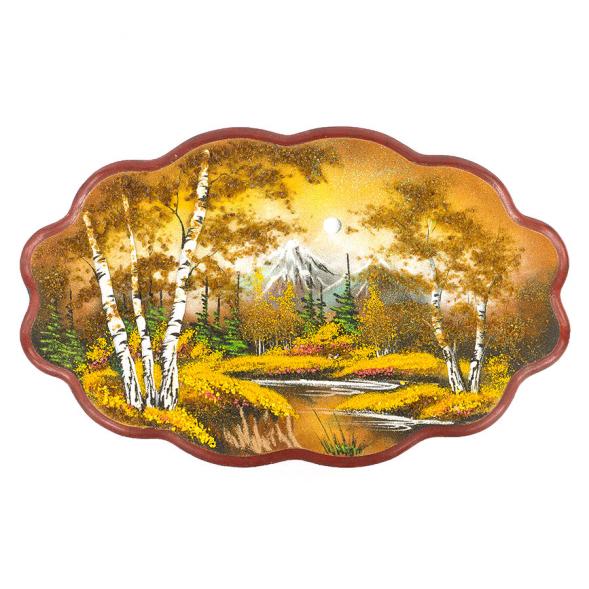 Панно с рисунком из каменной крошки &amp;quot;Осенняя ночь&amp;quot; 45х29 см 119595