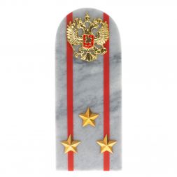 Сувенир погон &amp;quot;Полковник МВД&amp;quot; камень мрамор