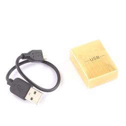 Подарочная USB зажигалка из малахита