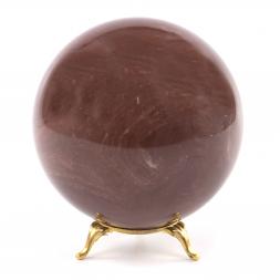 Шар 10,5 см из камня лемезит красный