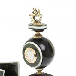 Набор с визитницей &amp;quot;Георгий Победоносец&amp;quot; змеевик