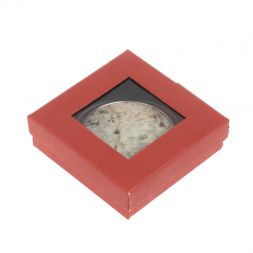 Зеркало карманное круглое из камня амазонит дымчатый кварц цвет серебро