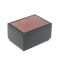 Шкатулка из родонита и долерита 9х7,5х5,3 см