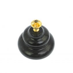 Подсвечник церковный из черного змеевика 5х5 см