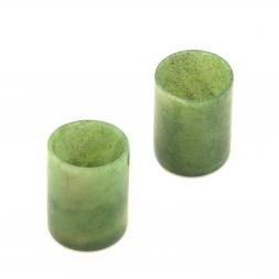 Подарочный набор две стопки из нефрита 50 мл 4х5 см 2 шт