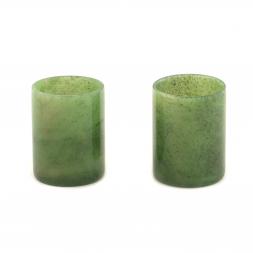 Подарочный набор две стопки из нефрита 50 мл 4х5 см 2 шт
