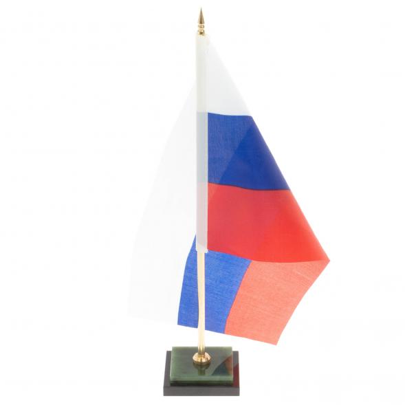 Флагшток на подставке из нефрита 5х5х25 см 129726