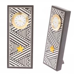 Часы &amp;quot;Погон генерал&amp;quot; цвет серебро камень змеевик прямоугольные