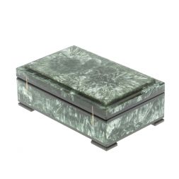 Шкатулка из камня серафинит 12,5х7,7х4,5 см