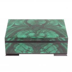 Шкатулка из малахита &amp;quot;Классика&amp;quot; 15х10х5,5 см