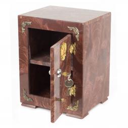 Шкатулка Сейф с символикой России из камня лемезит 19х16х24 см