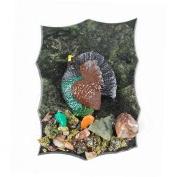 Магнит &amp;quot;Глухарь&amp;quot; змеевик