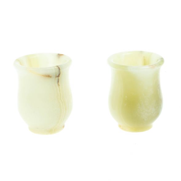 Набор стопок 2 шт &amp;quot;Тюльпан&amp;quot; из оникса 3,7х3,7х3,5 см в коробке (1,5х2) 128030