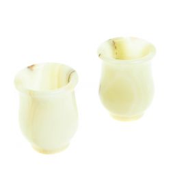 Набор стопок 2 шт &amp;quot;Тюльпан&amp;quot; из оникса 3,7х3,7х3,5 см в коробке (1,5х2)