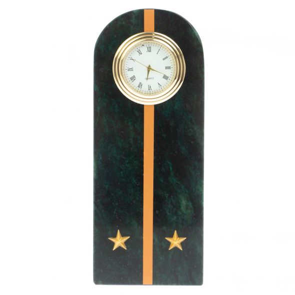 Часы &amp;quot;Погон лейтенант МЧС&amp;quot; камень змеевик 129022