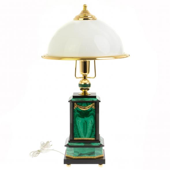 Лампа настольная из малахита Златоуст 129916